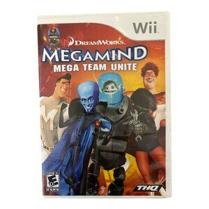 Megamind: Mega Team Unite (Nintendo Wii, 2010) – Complete with Case & Disc
